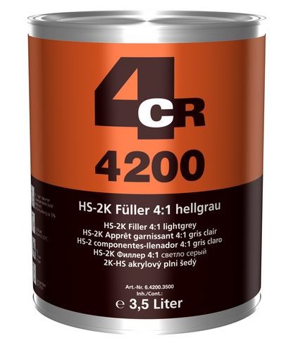 4CR 4200 2K-HS Füller 4:1 hellgrau 3,5 Lit